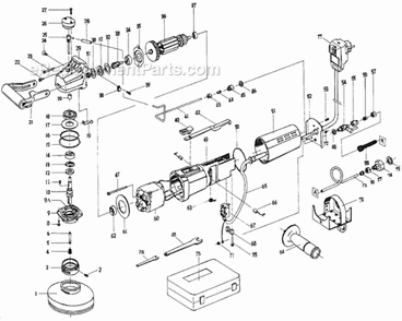 Page A Diagram and Parts List for  Alpha Sander Polisher