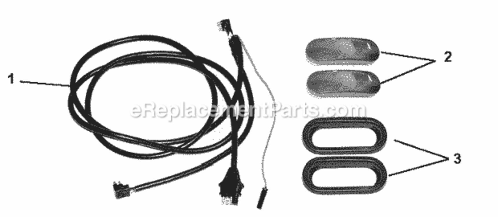Light_Harness_Kit Diagram and Parts List for 000101- Ariens Log Splitter
