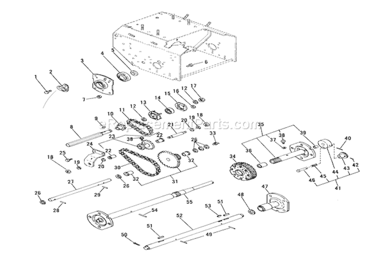 Handlebars And Controls Diagram and Parts List for 000101 Ariens Snow Blower