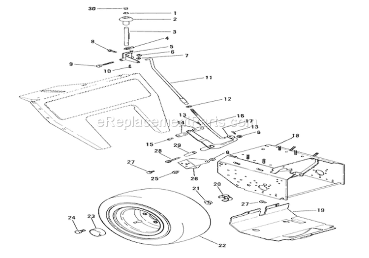 Page I Diagram and Parts List for 000101 Ariens Snow Blower