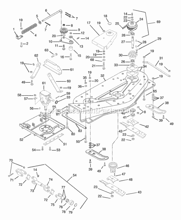 Page A~ Diagram and Parts List for 000101 Ariens Lawn Tractor