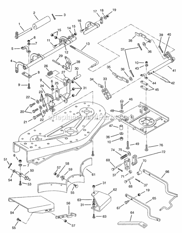 Page A Diagram and Parts List for 000101 Ariens Lawn Tractor