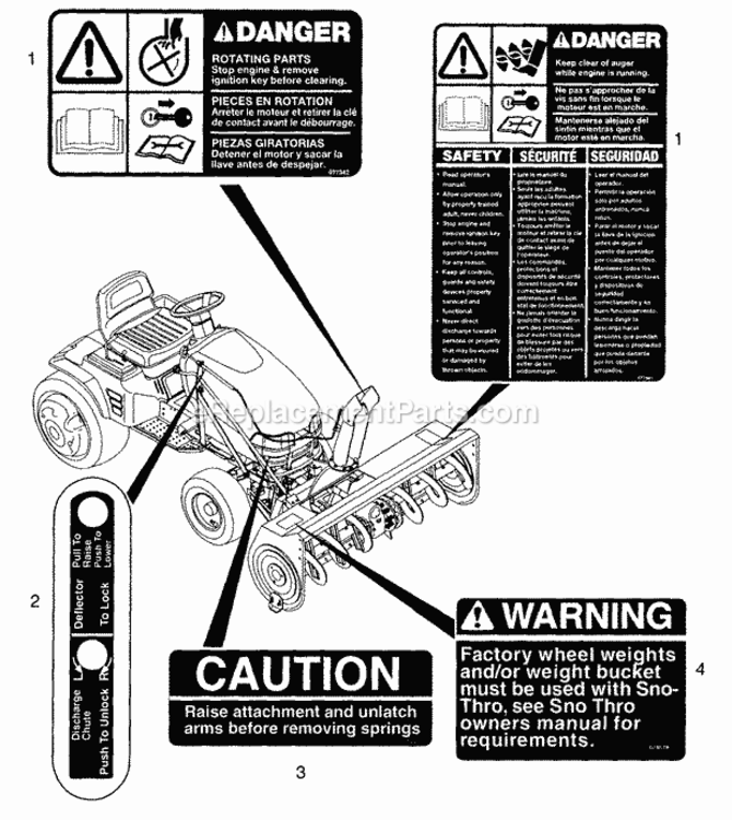 Page Aƒ Diagram and Parts List for 000101 Ariens Lawn Tractor