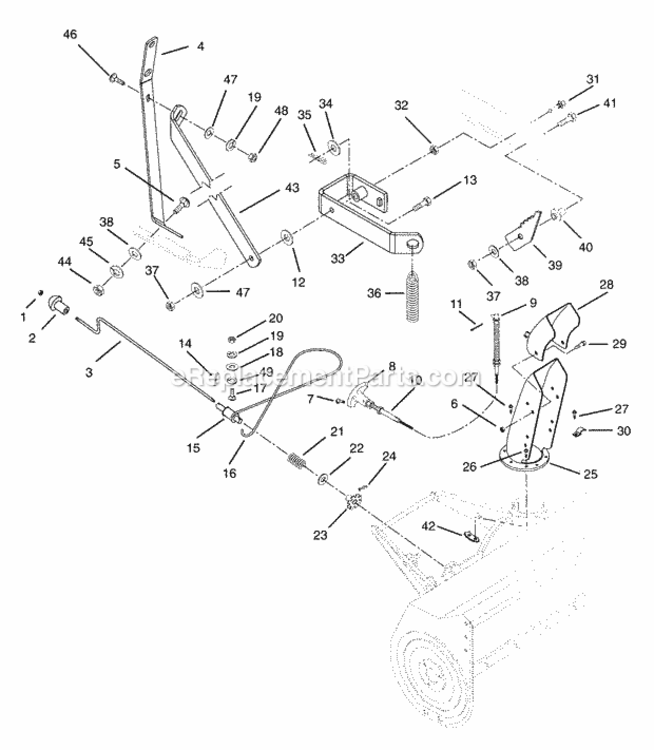 Page A„ Diagram and Parts List for 000101 Ariens Lawn Tractor