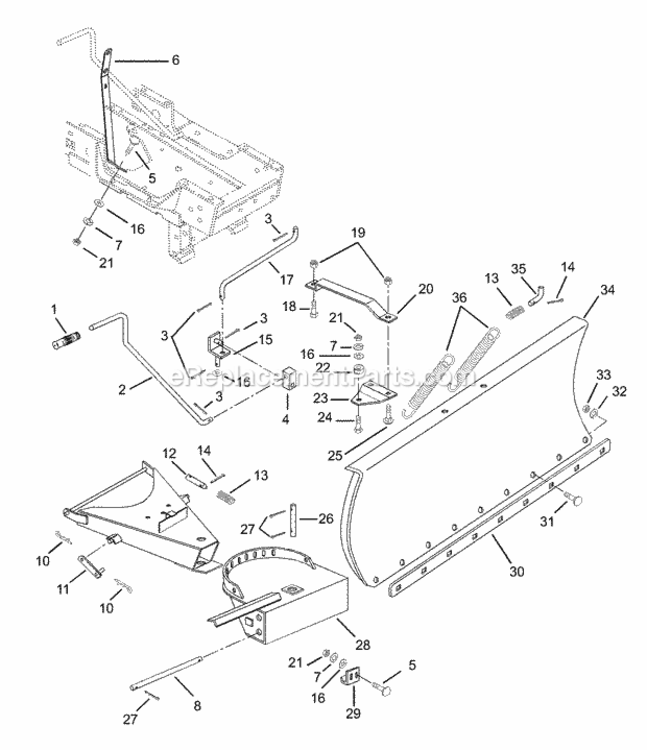 Page A† Diagram and Parts List for 000101 Ariens Lawn Tractor