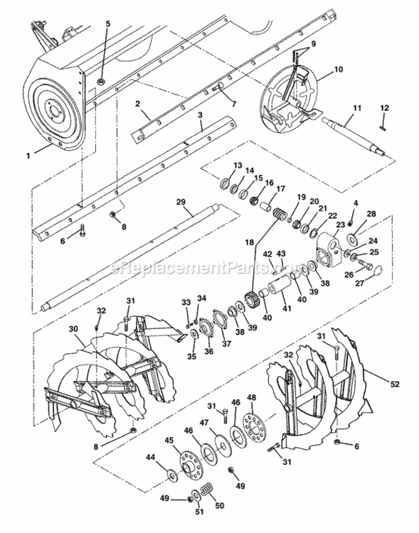 Page A‡ Diagram and Parts List for 000101 Ariens Lawn Tractor