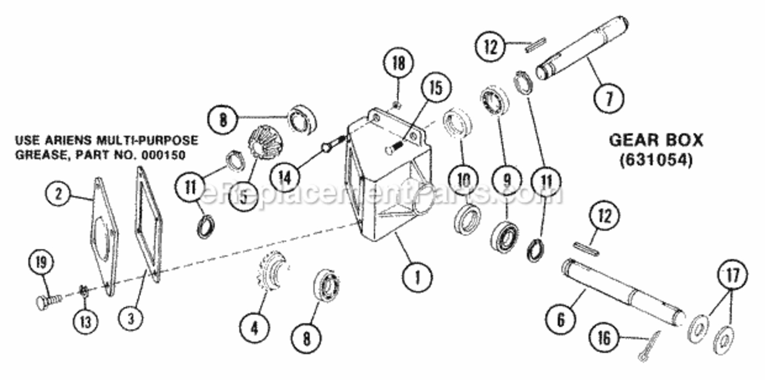 Page A_ Diagram and Parts List for 000101 Ariens Lawn Tractor