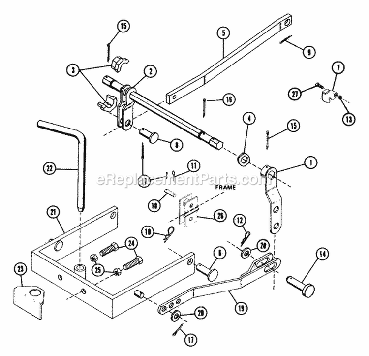 Page T Diagram and Parts List for 000101 Ariens Lawn Tractor