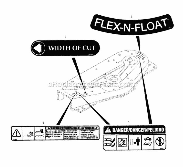 Page AB Diagram and Parts List for 006501 Ariens Lawn Tractor
