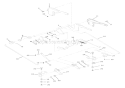 Attachment Lift Diagram and Parts List for 000101 Ariens Lawn Tractor