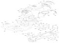 Chassis Diagram and Parts List for 000101 Ariens Lawn Tractor