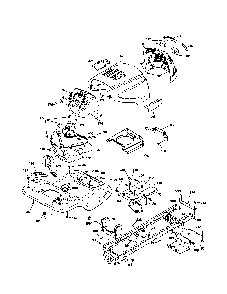 Chassis Diagram and Parts List for  Ariens Lawn Tractor