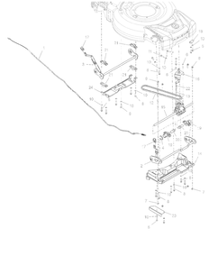 Axles And Transmission Diagram and Parts List for 032000 + Ariens Lawn Mower