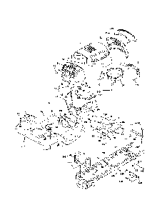 Chassis Diagram and Parts List for  Ariens Lawn Tractor