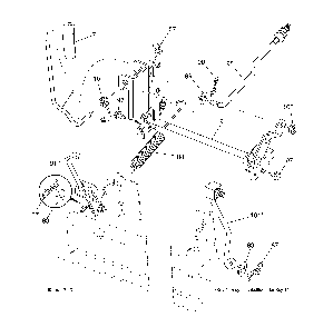 Mower lift Diagram and Parts List for  Ariens Lawn Tractor