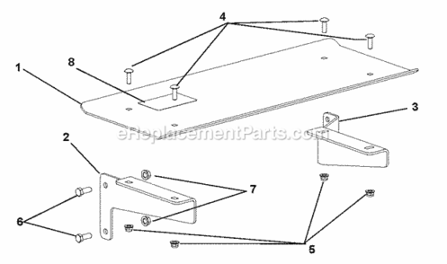 Work_Table_Kit Diagram and Parts List for 000101- Ariens Log Splitter