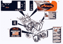 Decals Diagram and Parts List for 000101 Ariens Snow Blower