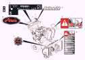Decals Diagram and Parts List for 000101 Ariens Snow Blower
