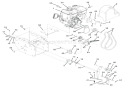 Engine And Belt Drive Diagram and Parts List for 001101 Ariens Snow Blower
