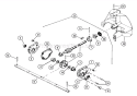 Auger Gearcase Diagram and Parts List for 014501 Ariens Snow Blower