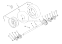 Wheels And Axle (Part 1) Diagram and Parts List for 000101 Ariens Snow Blower