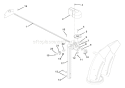 Discharge Chute Diagram and Parts List for 000494 Ariens Snow Blower