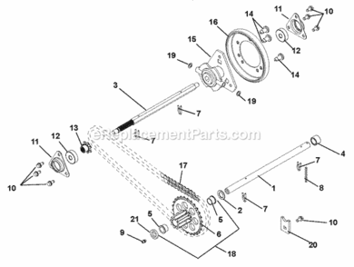Page I Diagram and Parts List for 000101- Ariens Power Broom