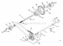 Handlebars, Lever Controls, Panel And Dash Diagram and Parts List for 000101 Ariens Snow Blower
