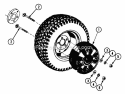 Page U Diagram and Parts List for 000101 Ariens Lawn Tractor