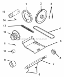 Page J Diagram and Parts List for 000101 Ariens Snow Blower