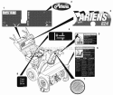 Decals - 724/824 Diagram and Parts List for 000101 Ariens Snow Blower