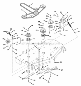 Part Location Diagram of 07200036 Ariens V-belt- B-cogged