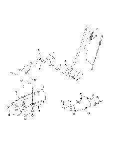 Mower lift Diagram and Parts List for  Ariens Lawn Tractor