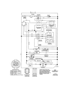 Schematic Diagram Diagram and Parts List for  Ariens Lawn Tractor