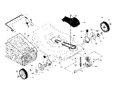 Drive Control/Gear Case/Wheels Diagram and Parts List for A173K22 96146000300 Ariens Lawn Mower