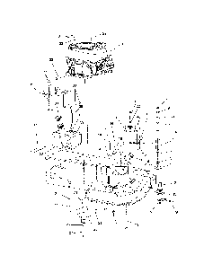Engine/clutch/idler Diagram and Parts List for  Ariens Lawn Mower