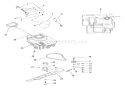 Engine, Blade And Belt Diagram and Parts List for 000101 Ariens Lawn Mower