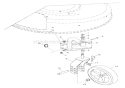 Swivel Wheels And Brackets Diagram and Parts List for 000101 Ariens Lawn Mower