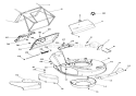 Mower Pan And Bag Diagram and Parts List for 005001 Ariens Lawn Mower