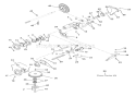 Friction Wheel And Drive Diagram and Parts List for 005001 Ariens Lawn Mower
