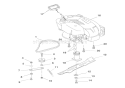 Engine, Blade & Belt Diagram and Parts List for 000101 Ariens Lawn Mower