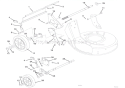 Wheels And Adjusters Diagram and Parts List for 005000 Ariens Lawn Mower