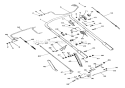 Handlebar And Controls Diagram and Parts List for 010001 Ariens Lawn Mower