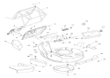Mower Pan And Bag Diagram and Parts List for 007751 Ariens Lawn Mower