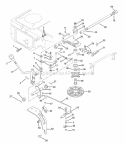 Speed Selector Diagram and Parts List for 000101 Ariens Lawn Tractor