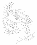 Mower Height Linkage Diagram and Parts List for 000101 Ariens Lawn Tractor