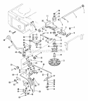Speed Selector Diagram and Parts List for 040501 Ariens Lawn Tractor