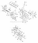 Mower Engagement Linkage Diagram and Parts List for 040501 Ariens Lawn Tractor
