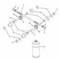 Gear And Shafts Diagram and Parts List for 000101 Ariens Tiller