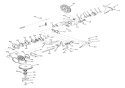 Friction Wheel Drive Diagram and Parts List for 000101 Ariens Lawn Mower